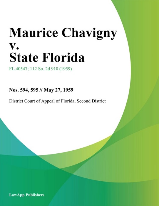 Maurice Chavigny v. State Florida