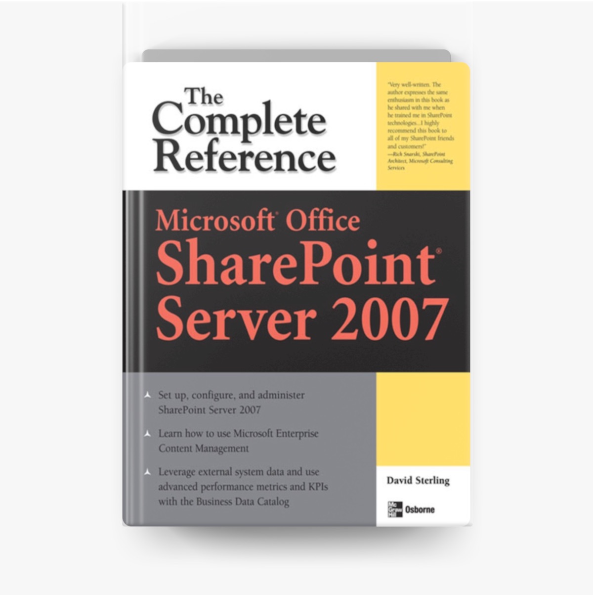 Apple Books 上David Sterling的《Microsoft® Office SharePoint® Server 2007: The  Complete Reference》, image size:1200x1203