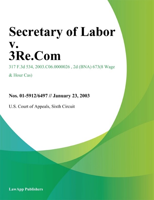 Secretary Of Labor V. 3Re.Com