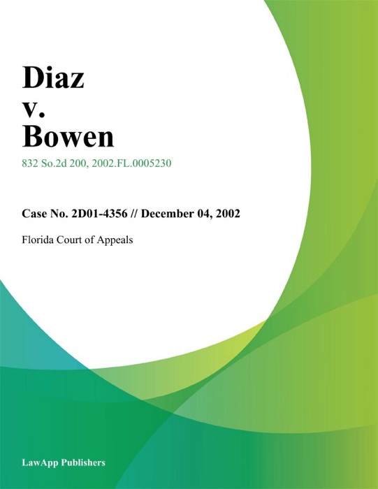 Diaz v. Bowen