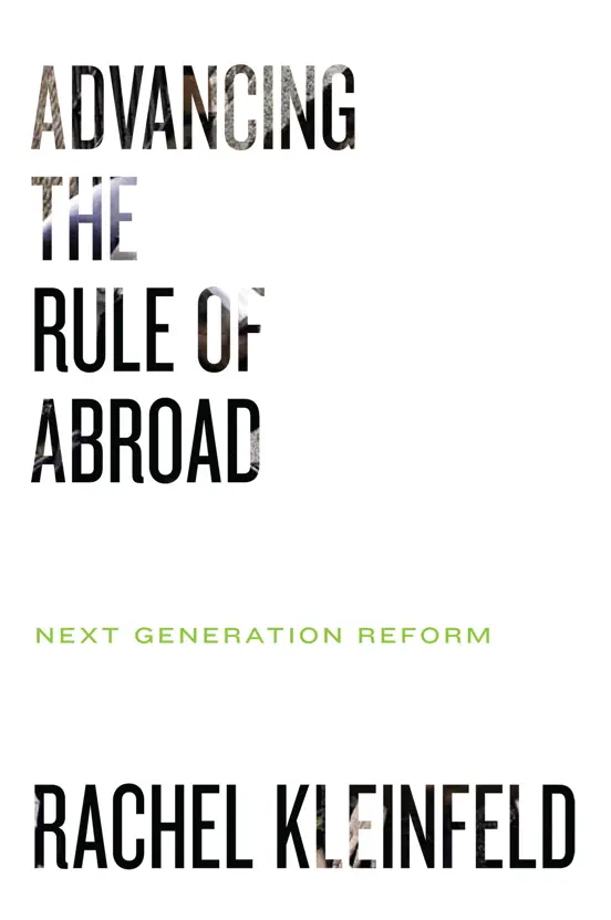 Advancing the Rule of Law Abroad