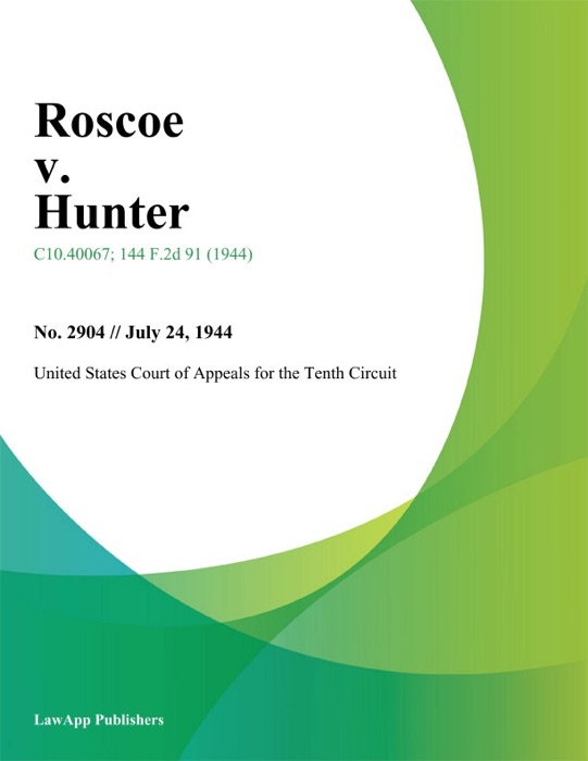 Roscoe v. Hunter