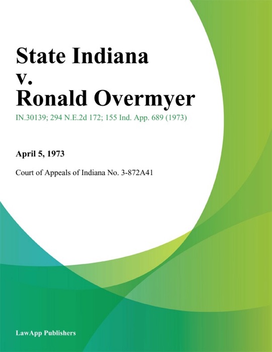 State Indiana v. Ronald Overmyer