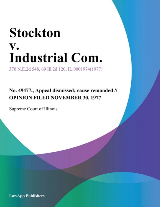 Stockton v. Industrial Com.