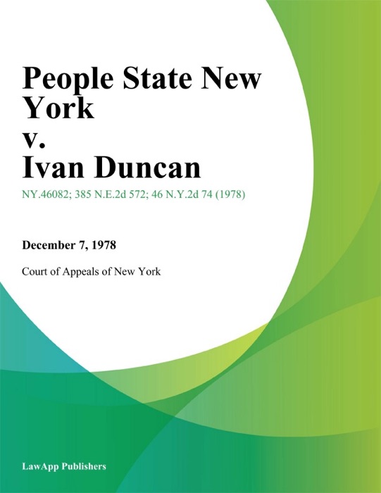 People State New York v. Ivan Duncan