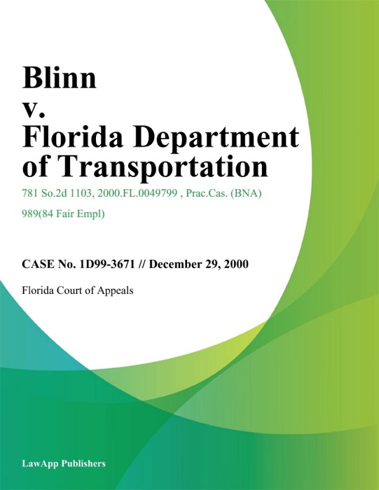 Blinn v. Florida Department of Transportation