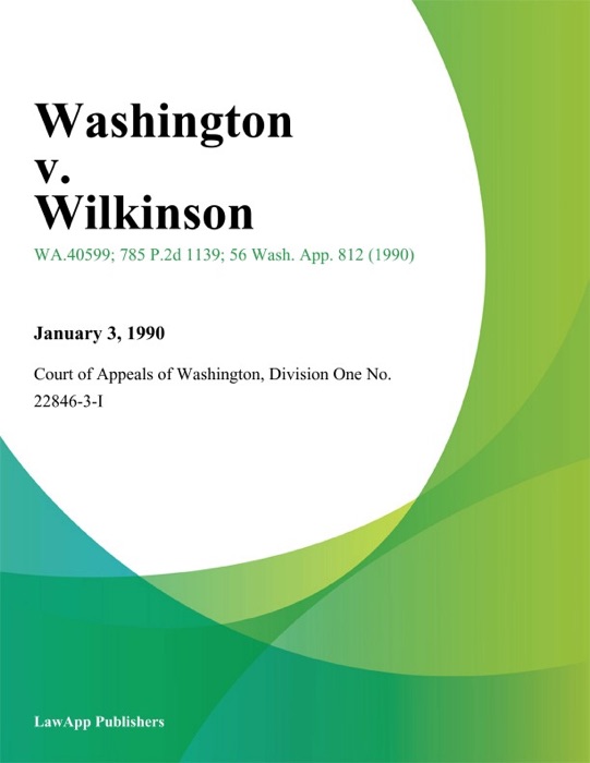 Washington V. Wilkinson