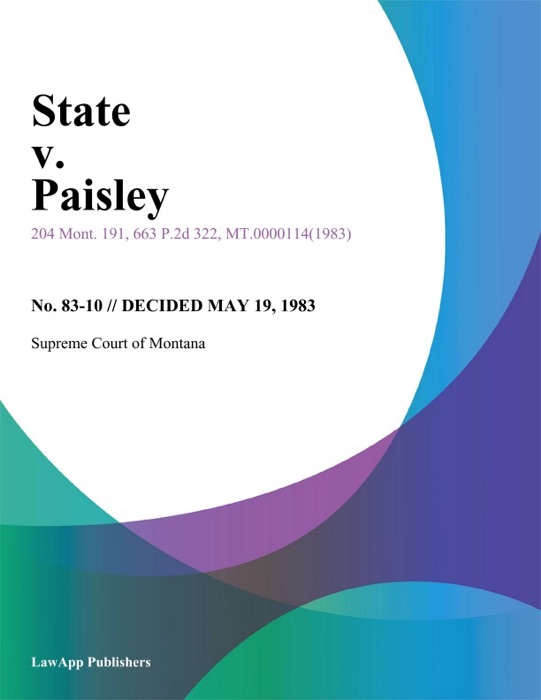 State v. Paisley