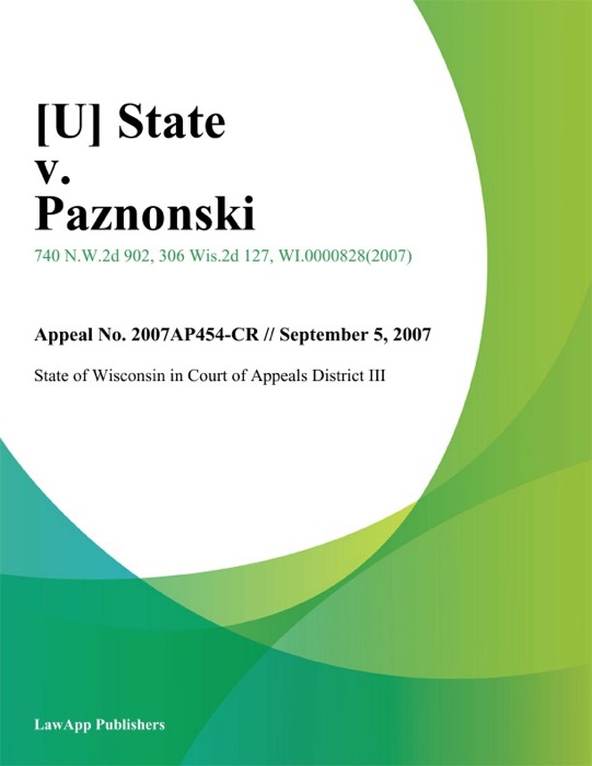 State v. Paznonski