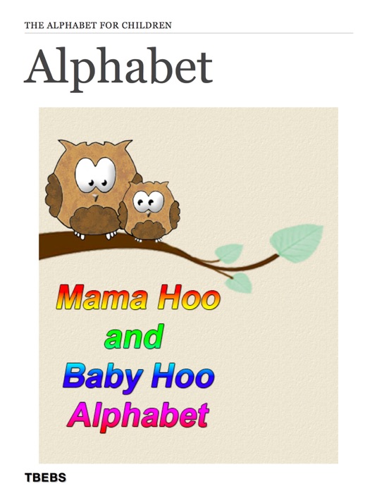 Mama Hoo and Baby Hoo Alphabet