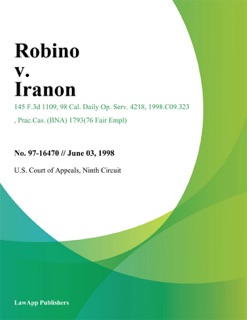 Robino v. Iranon by Ninth Circuit U.S. Court of Appeals