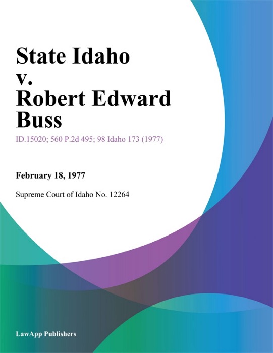 State Idaho v. Robert Edward Buss