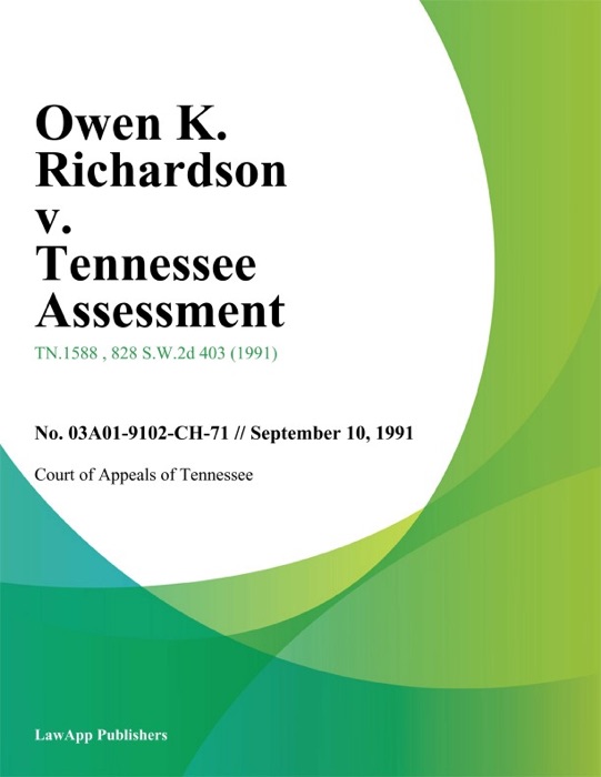 Owen K. Richardson v. Tennessee Assessment