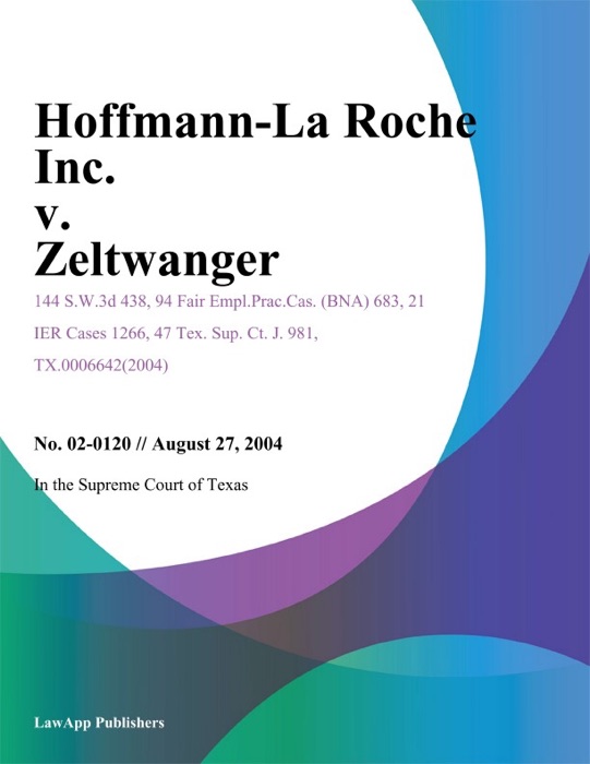 Hoffmann-La Roche Inc. V. Zeltwanger