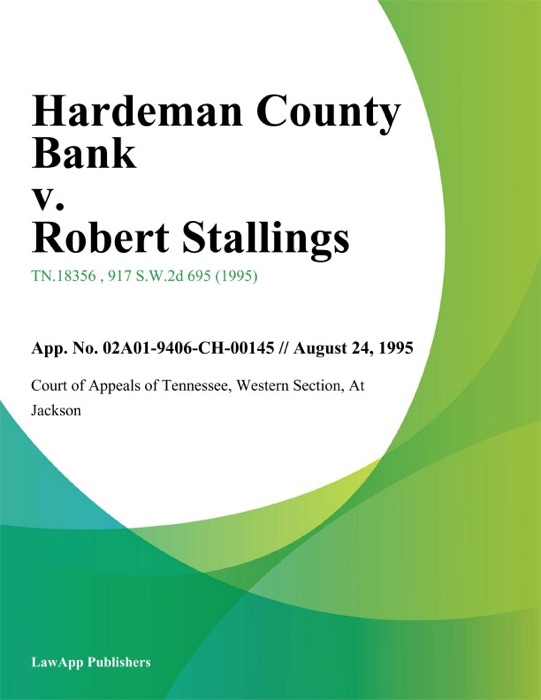 Hardeman County Bank v. Robert Stallings