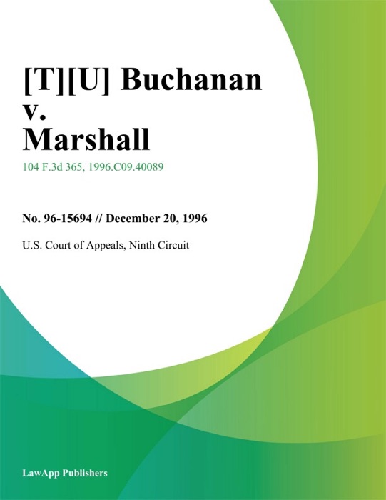 Buchanan v. Marshall