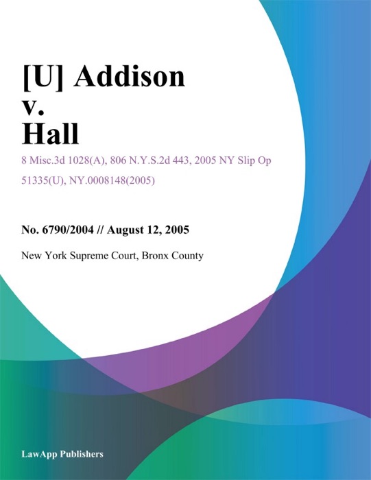 Addison v. Hall