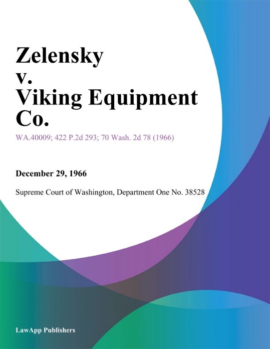 Zelensky v. Viking Equipment Co.