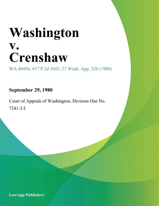 Washington V. Crenshaw