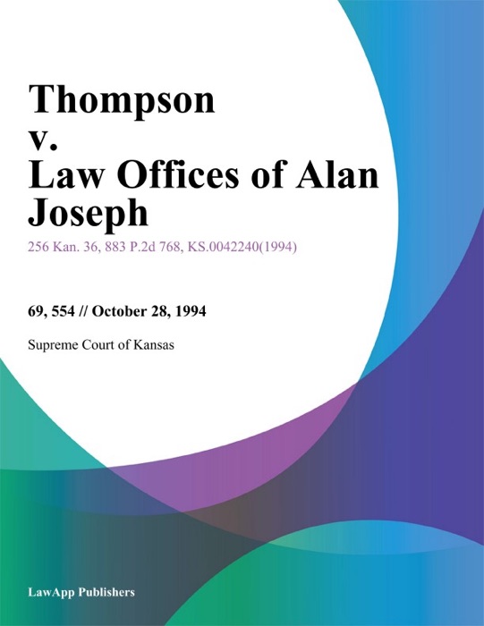 Thompson v. Law Offices of Alan Joseph