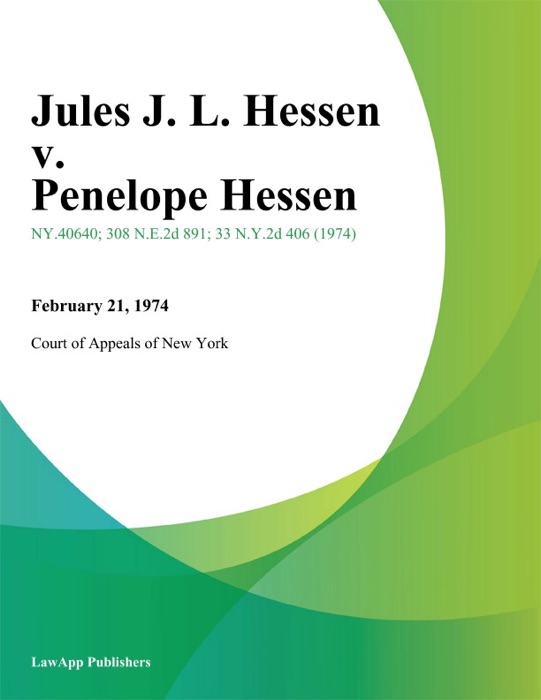 Jules J. L. Hessen v. Penelope Hessen