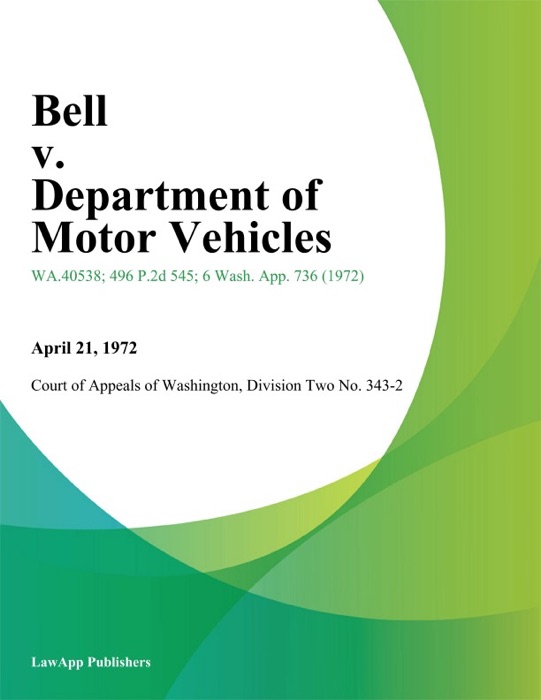 Bell v. Department of Motor Vehicles