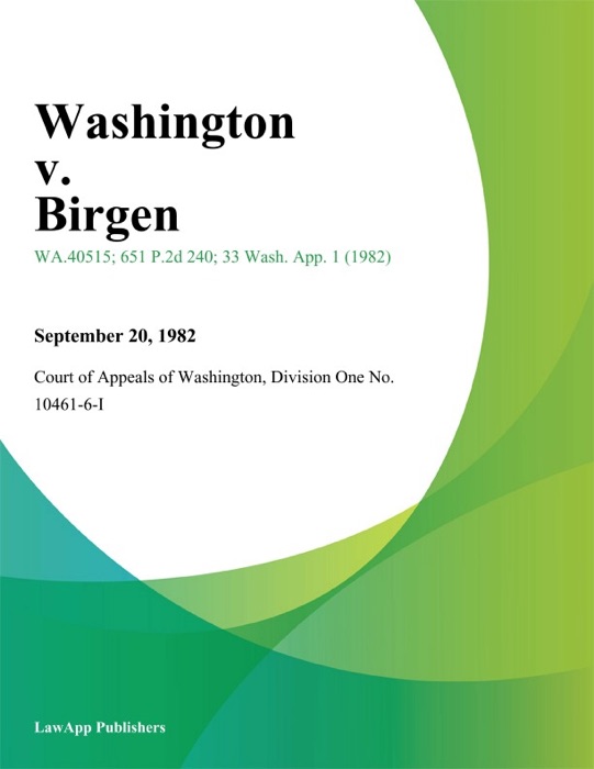Washington V. Birgen