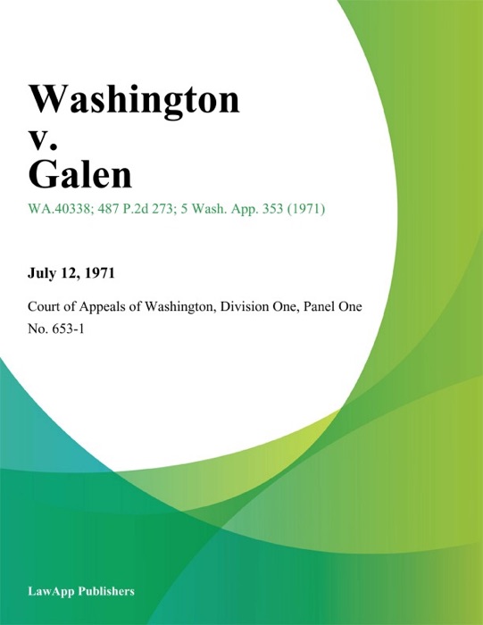 Washington V. Galen