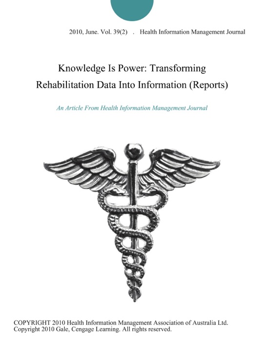 Knowledge Is Power: Transforming Rehabilitation Data Into Information (Reports)