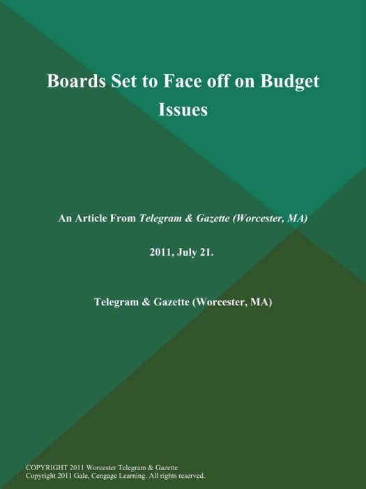 Boards Set to Face off on Budget Issues