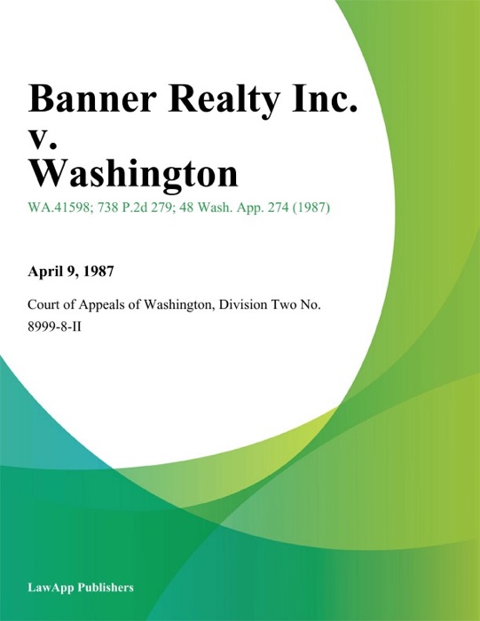 Banner Realty Inc. v. Washington