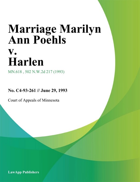 Marriage Marilyn Ann Poehls v. Harlen