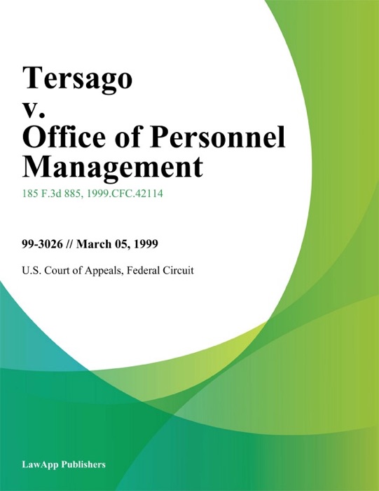 Tersago v. office of Personnel Management