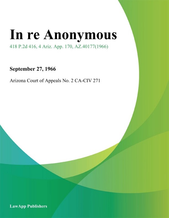 In re Anonymous