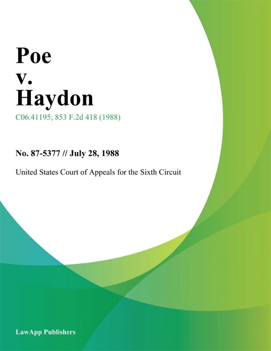 Poe V. Haydon
