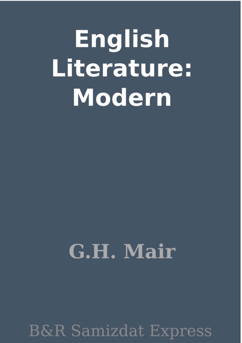 English Literature: Modern