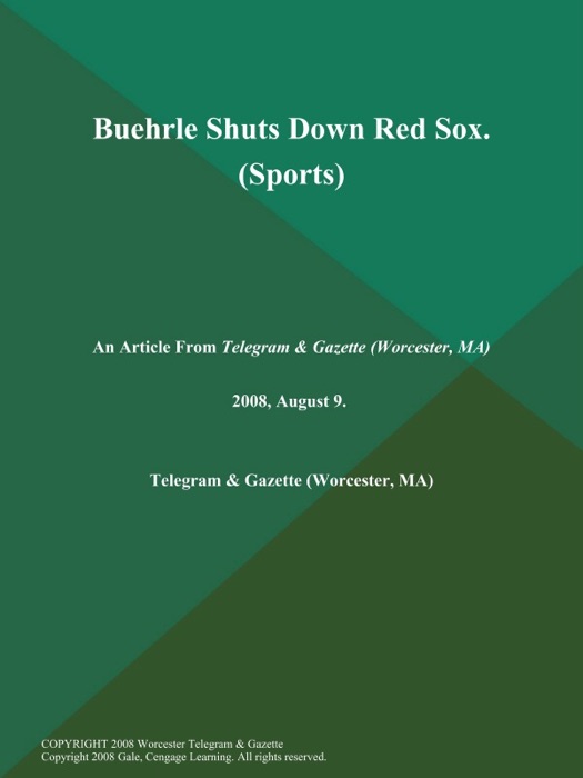 Buehrle Shuts Down Red Sox (Sports)
