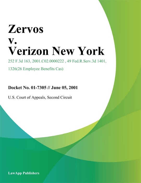 Zervos V. Verizon New York