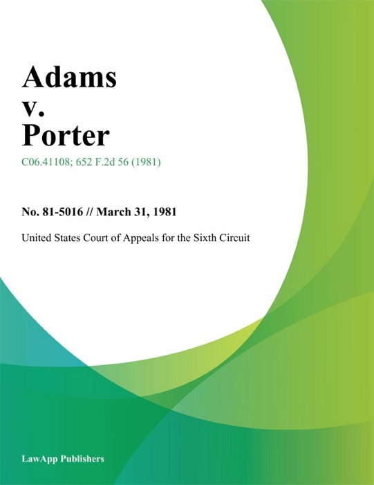 Adams v. Porter
