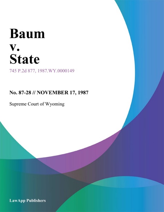 Baum v. State