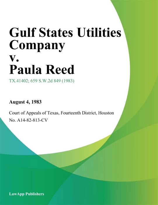 Gulf States Utilities Company v. Paula Reed