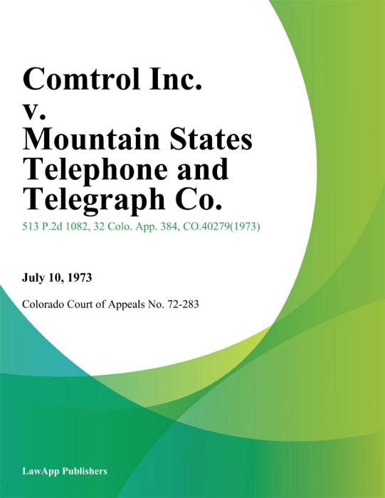 Comtrol Inc. v. Mountain States Telephone And Telegraph Co.
