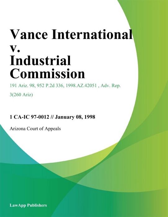 Vance International v. Industrial Commission