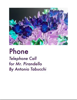 Read: Telephone Call for Book Mr. Pirandello