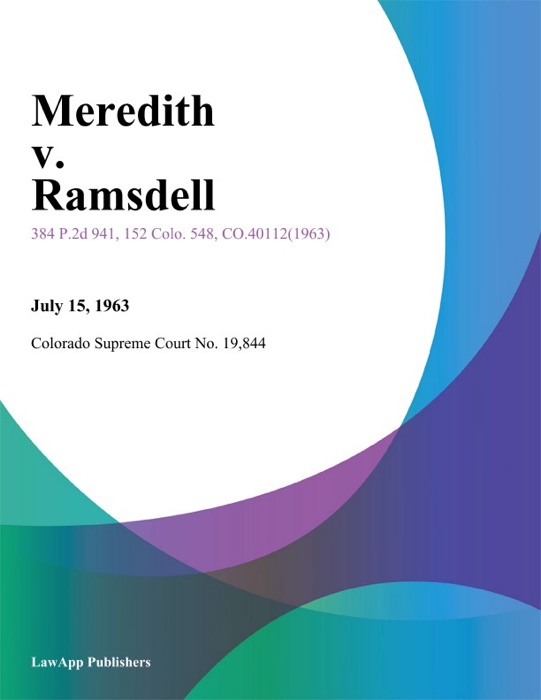 Meredith v. Ramsdell