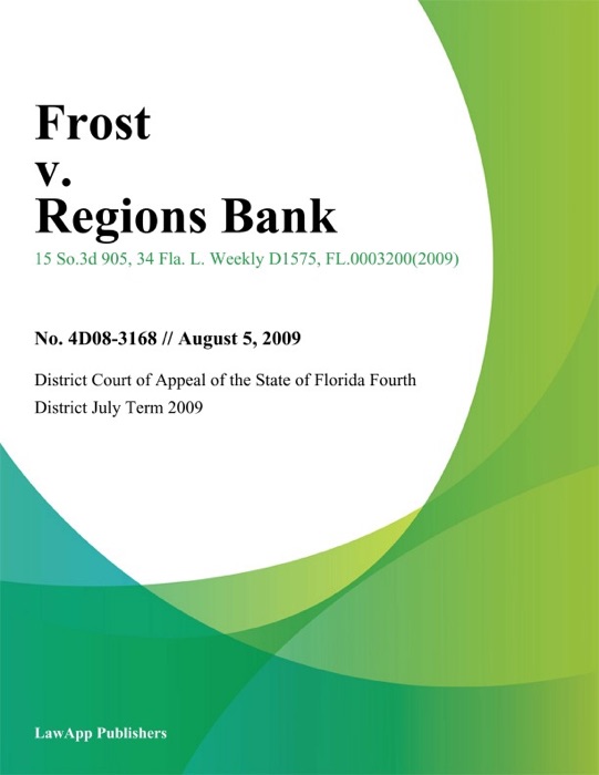 Frost v. Regions Bank