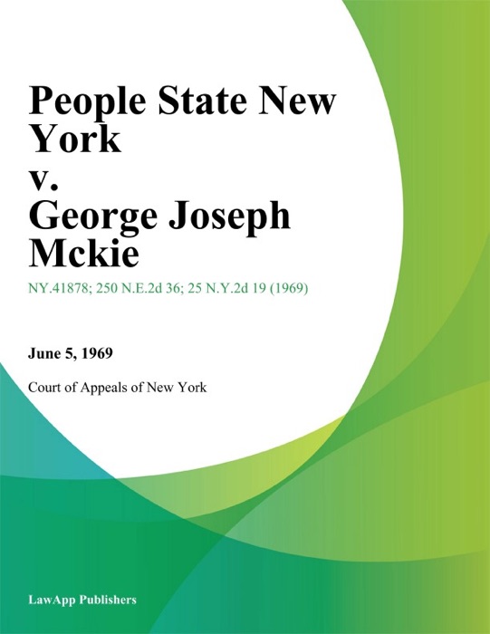 People State New York v. George Joseph Mckie