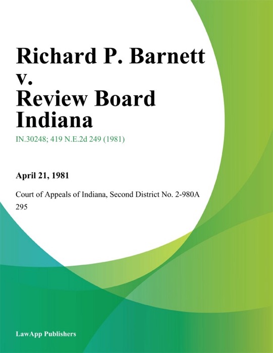 Richard P. Barnett v. Review Board Indiana
