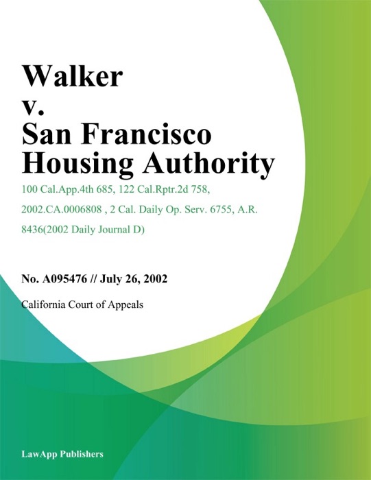 Walker v. San Francisco Housing Authority