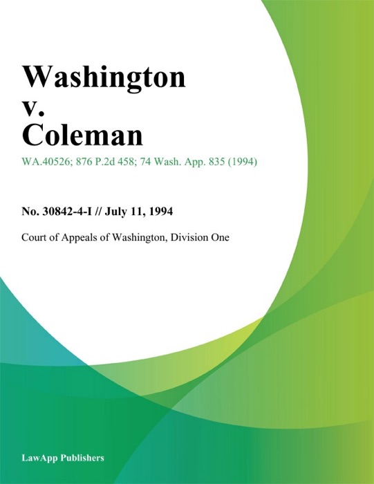 Washington V. Coleman